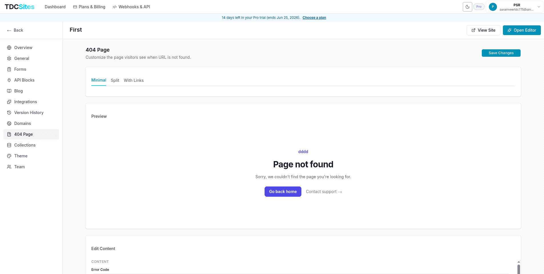 404 Page Manager