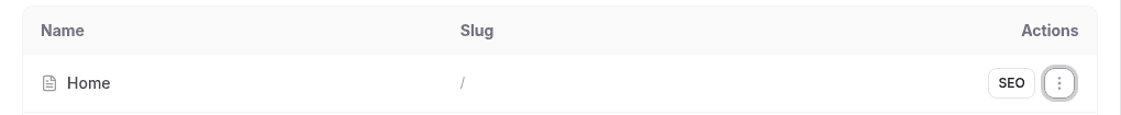Three-dot Actions Dropdown