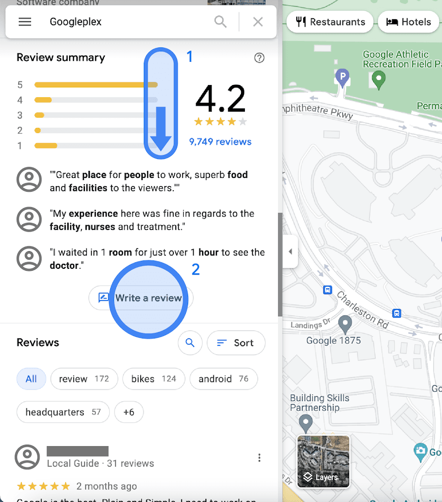 Google Reviews screenshot