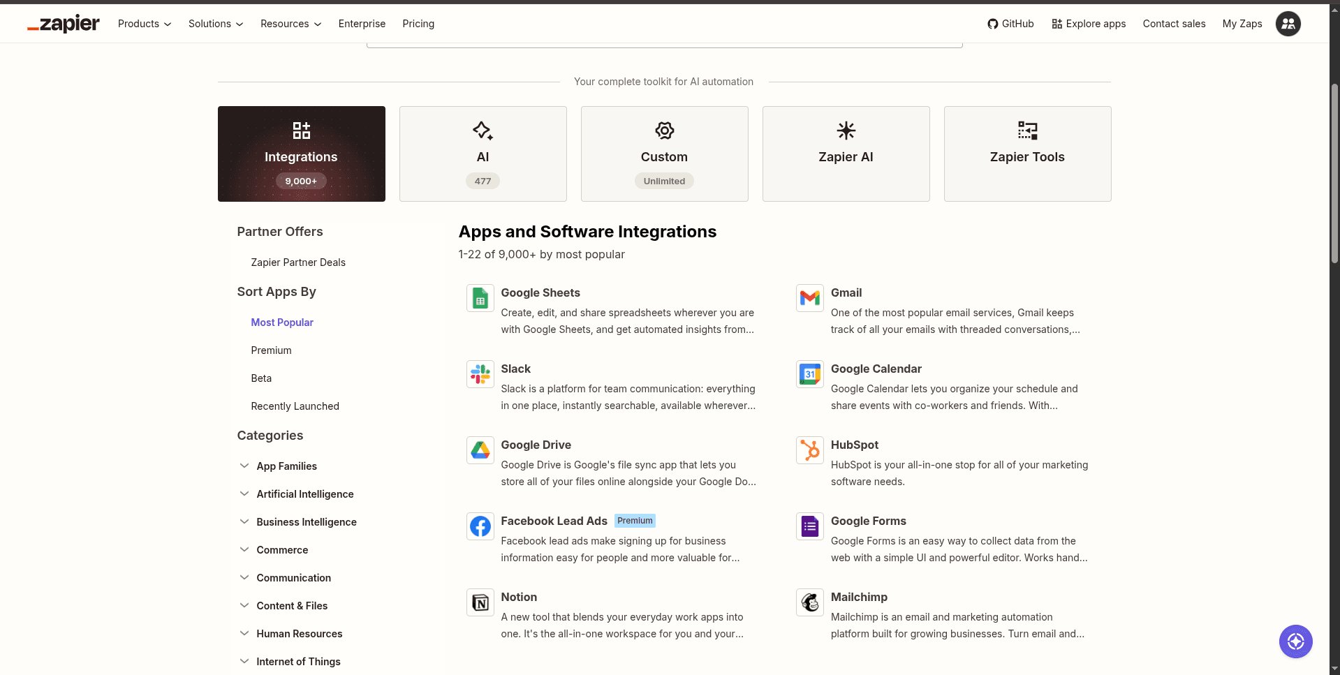 Zapier screenshot