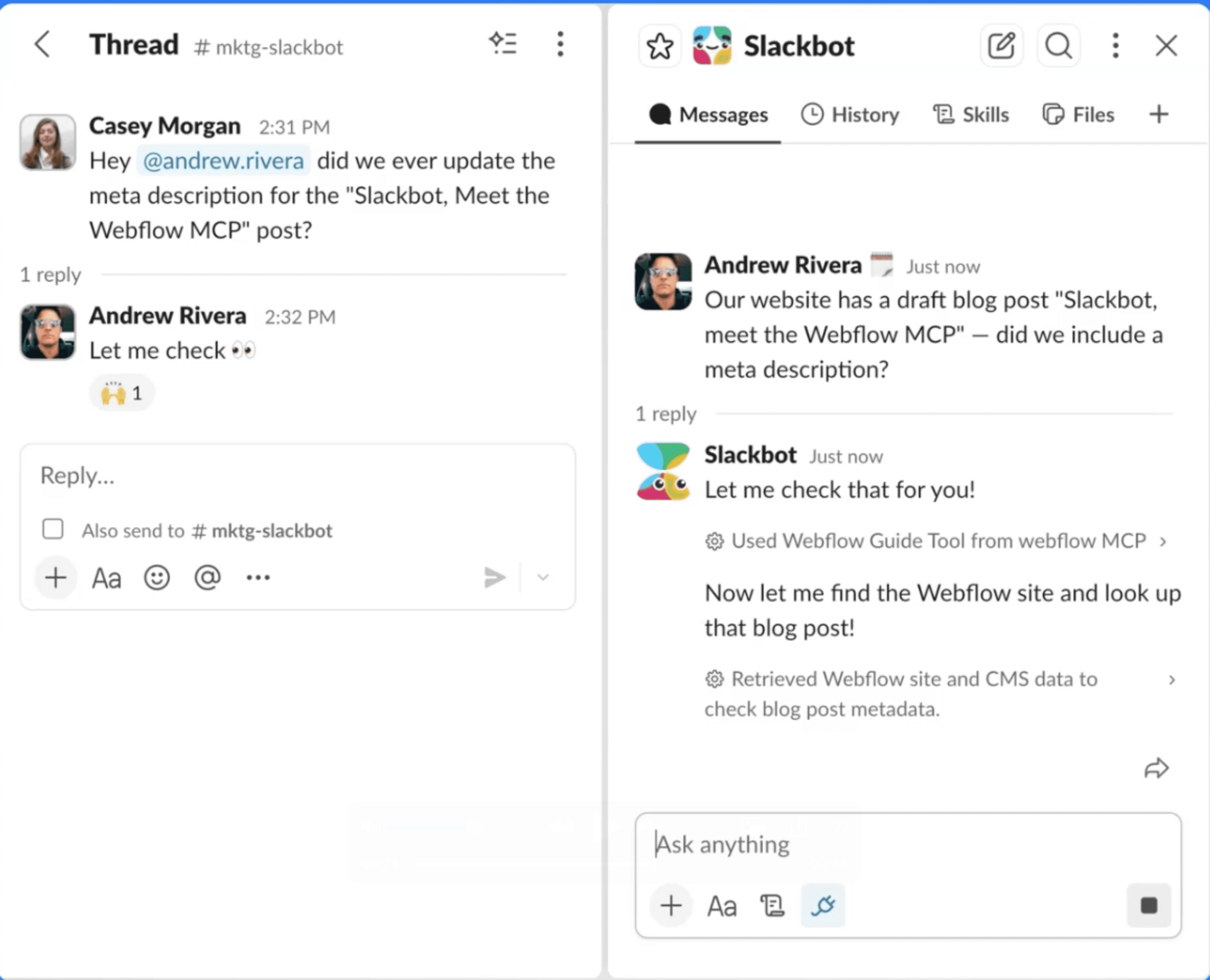 Slack screenshot
