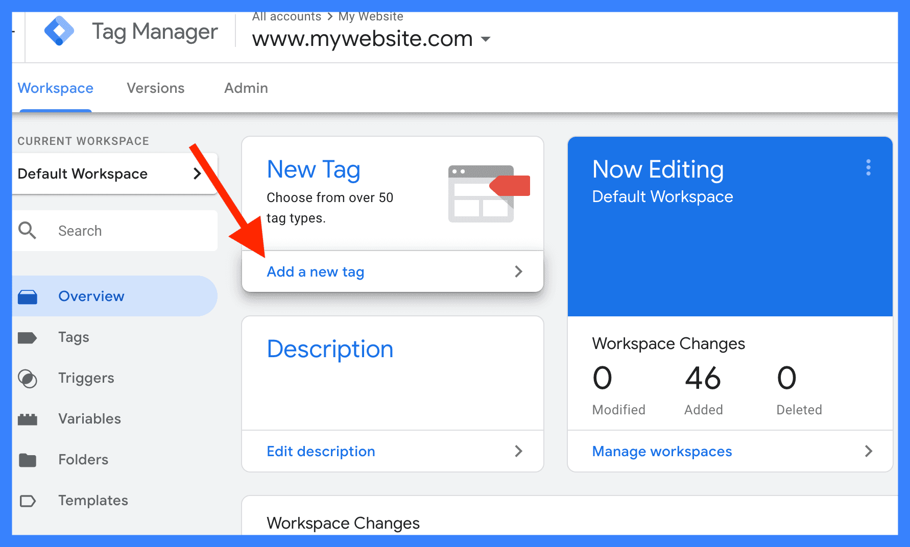 Google Tag Manager screenshot